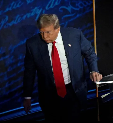 Former President Trump after the presidential debate.