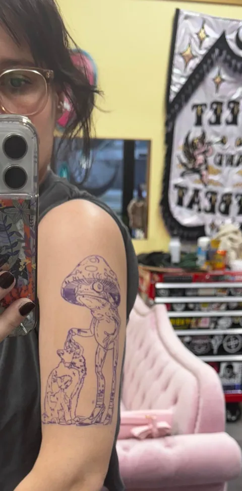 My little frog baby and her kitty