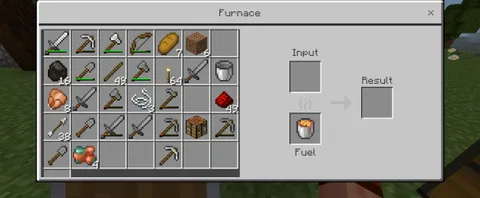 Lava buckets are the most underrated fuel source