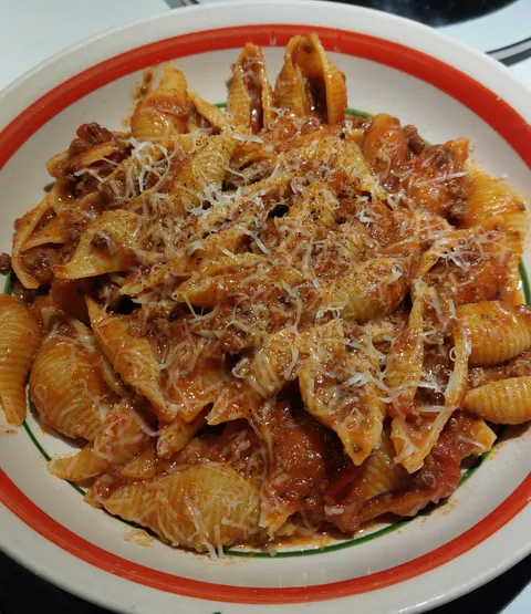 [homemade] bolognaise and orechiette pasta