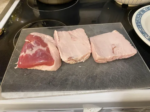 I bought a package of salt pork that turned out to be 85% pure fat. It’s like a single slice of ham resting on an entire stick of butter.