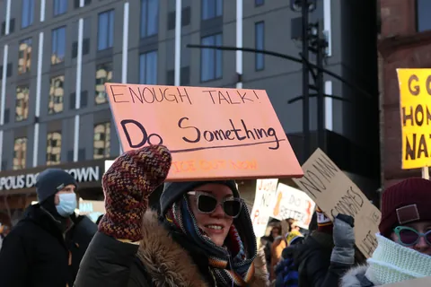 Minneapolis - Yesterday's Government Plaza Protest [OC]