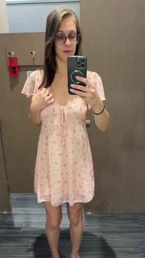 Had some fun trying new dresses on