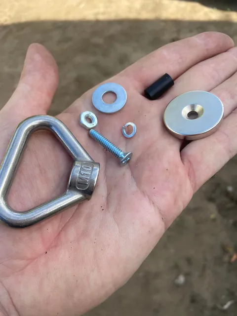 How I hang my Christmas lights with magnets and a long pole