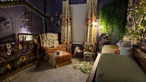 My daughter’s enchanted forest-themed nursery