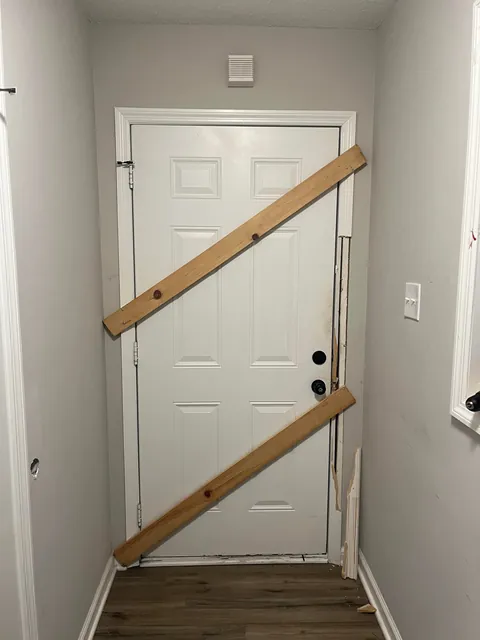 Some teens kicked in my door last night as a “prank”