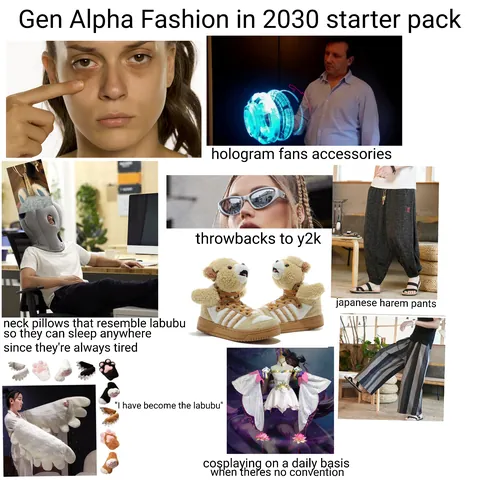 Gen Alpha fashion in 2030 starter pack