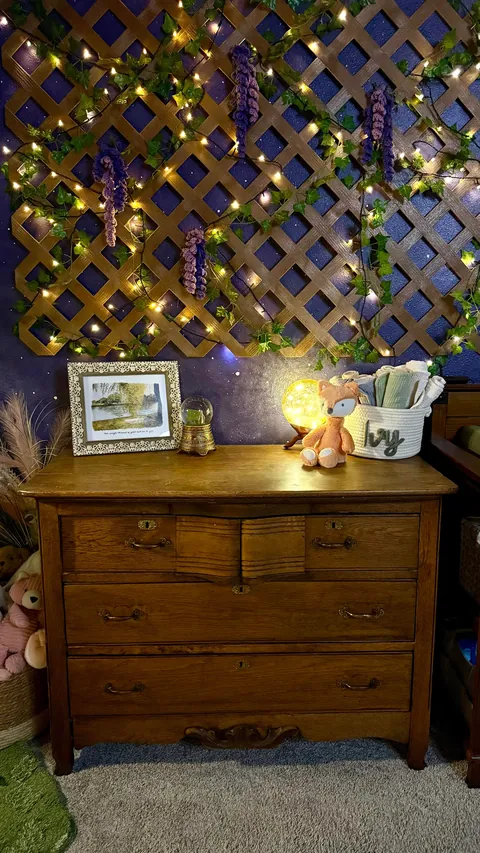 My daughter’s enchanted forest-themed nursery