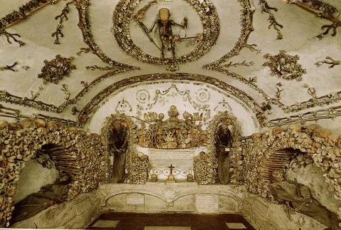 A church made out of human bones