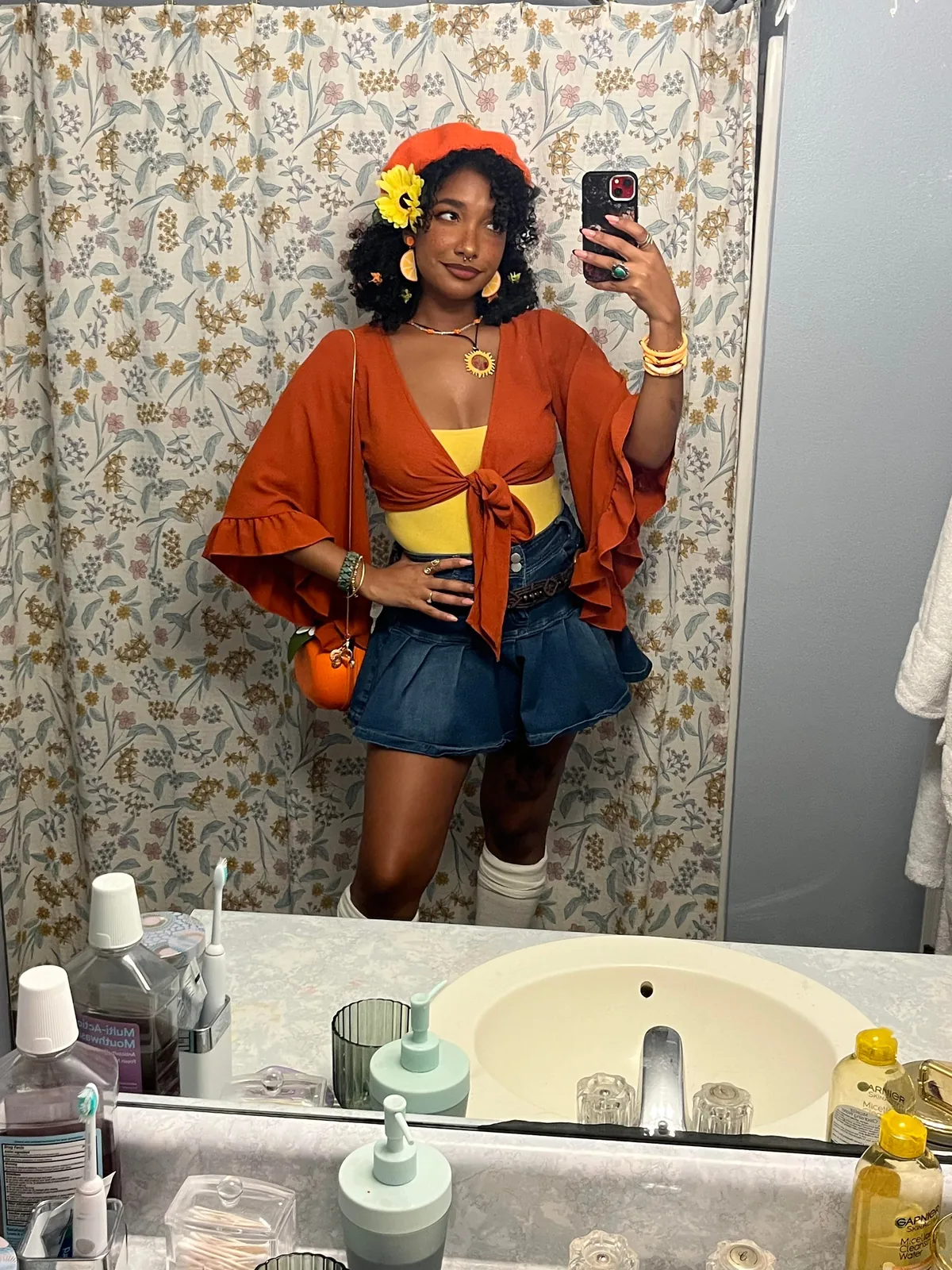 My friend and I were orange blossom and strawberry shortcake 🍊🌼🍓🍰