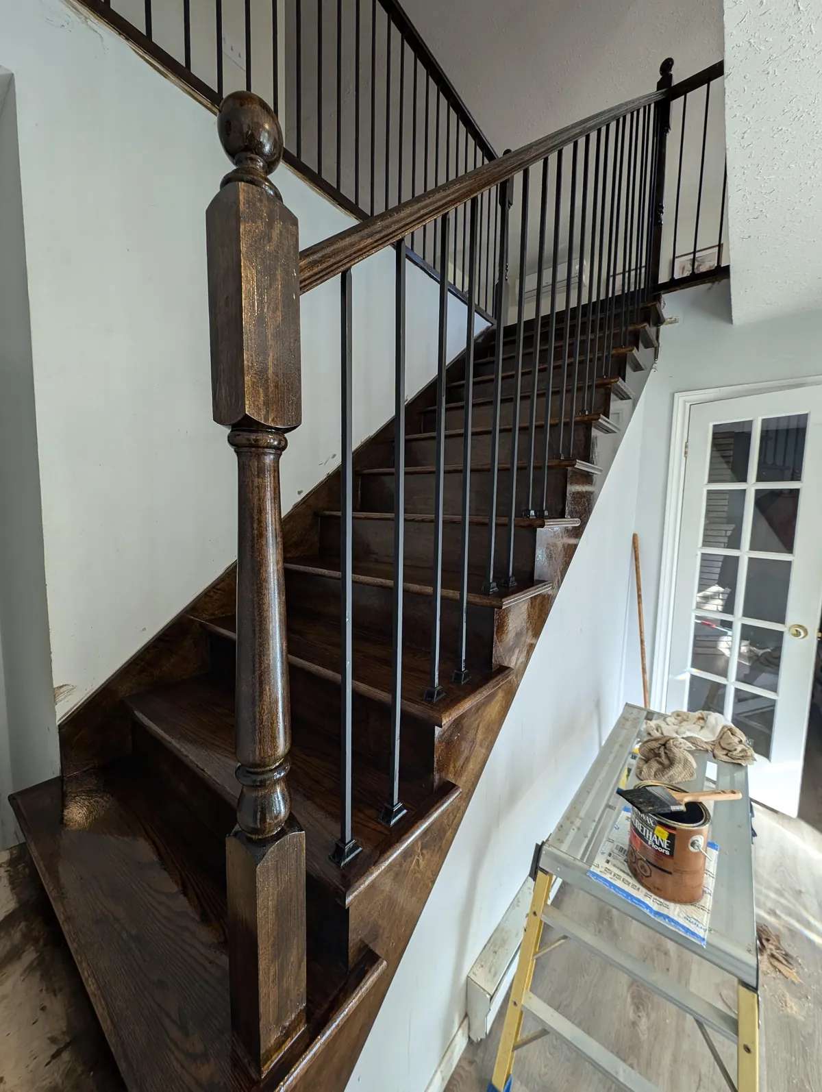 Re-did my stairs after removing carpet 