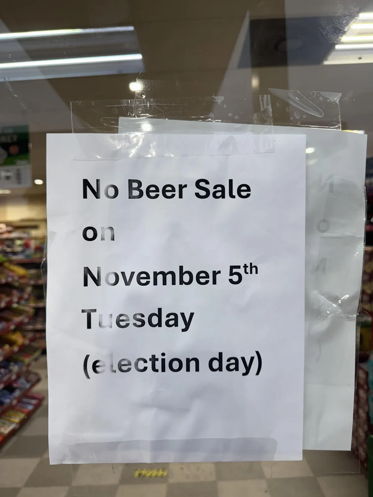 No Beer Sales On Election Day, Trenton GA