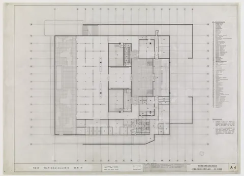 New National-gallery in Berlin, Germany (1965-1968) by Ludwig Mies van der Rohe