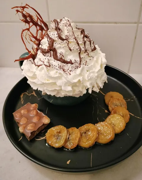 Caramelized Bananas and Hot Chocolate