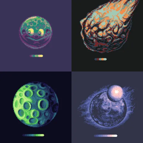 a tiny collection of space objects
