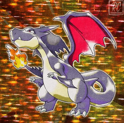 Mega Charizard X  &amp; Y Gen 1 Retro Style! [OC]