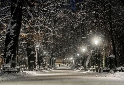 Winter in Kraków 2024, Poland.