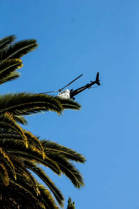 protest outside the LA mayor’s house criticized her compliance with ICE; LAPD came in droves [OC]