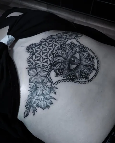 Question: What do you call those chest tattoos that follow under the breast?