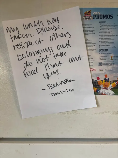 Someone stole my work lunch