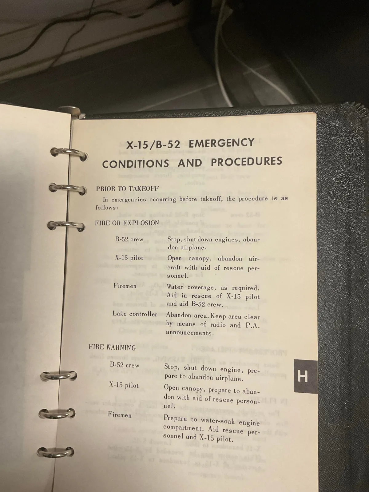 X-15 Pilot Rescue Handbook circa 1965