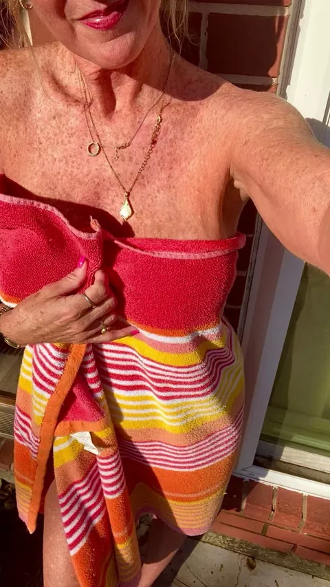 Oops dropped the towel