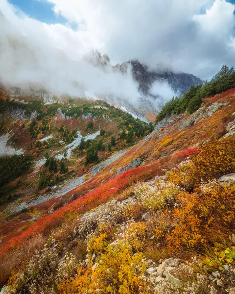 Early Fall in the North Cascades, WA [1638x2048][OC]