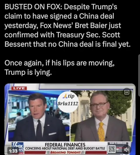 TACO Man is a Pathological Liar, no surprise.