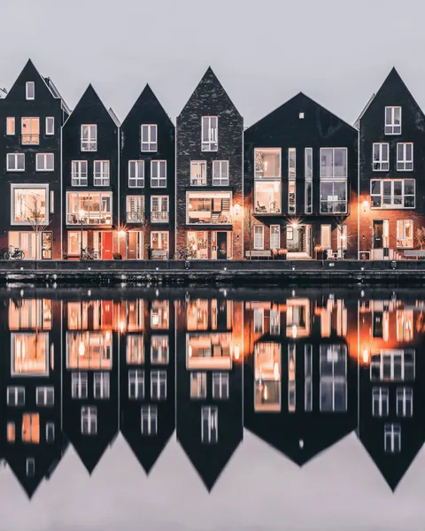 ITAP of houses in Haarlem
