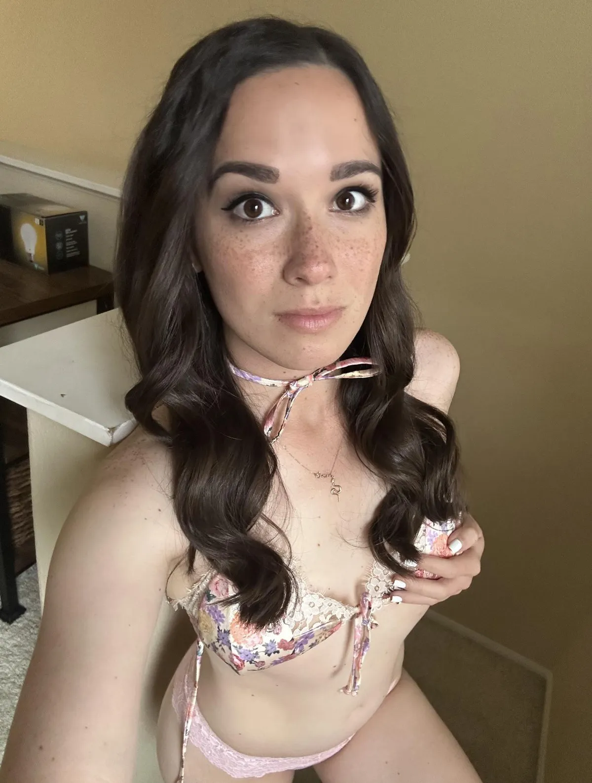 I made a matching necklace to go with my bra.
