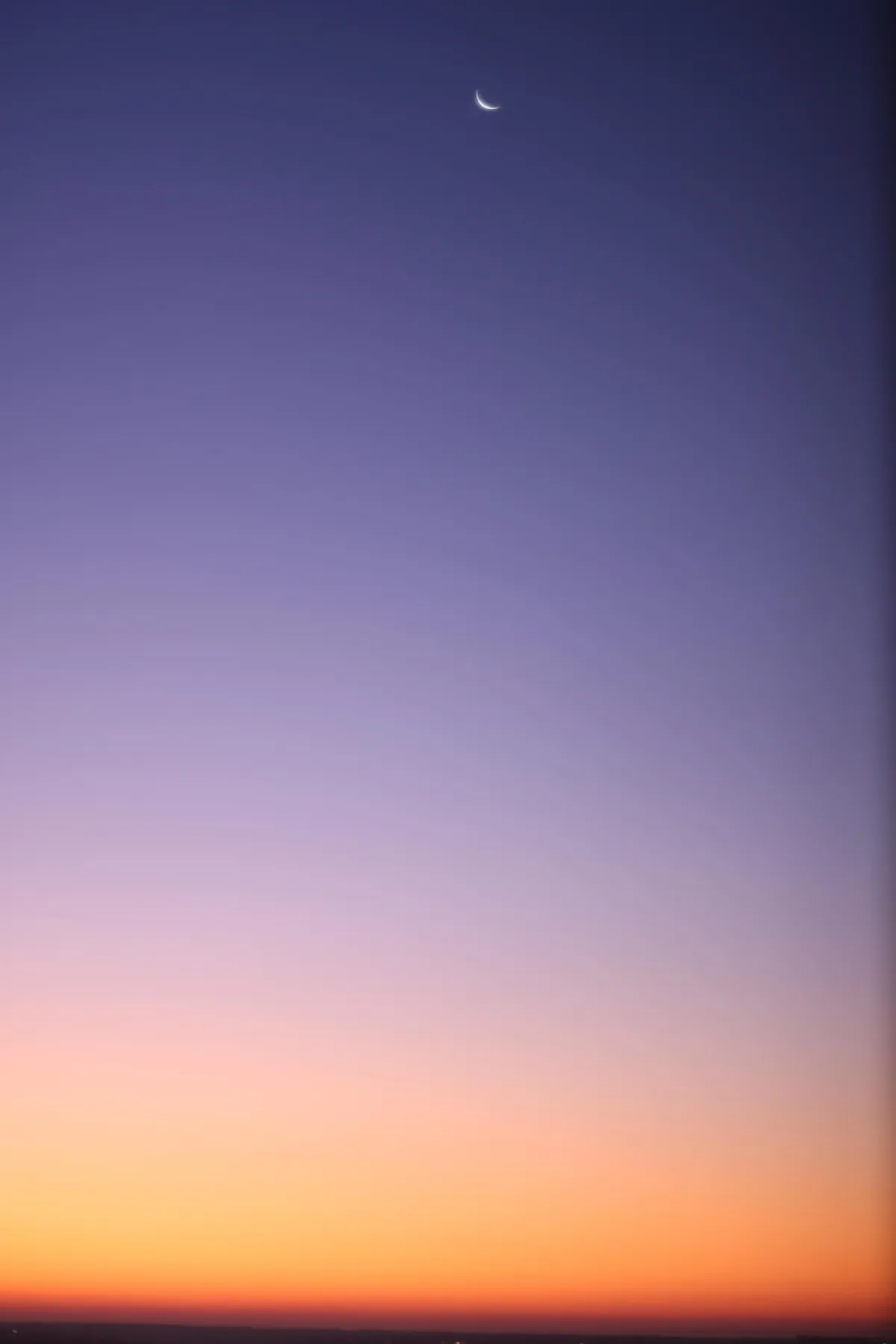 Moon before the sunrise