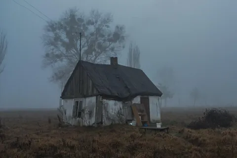 Abandoned house near Warsaw, Poland.