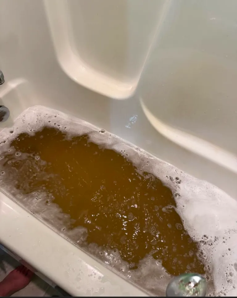 The result of soaking hockey gear in OxyClean