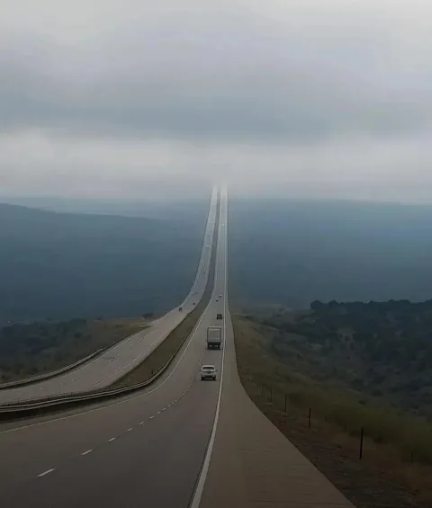 This spot on I-80 in Wyoming is known as the Highway to Heaven.
