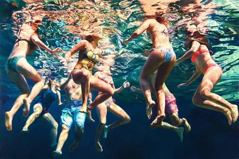 Corazon del Paraiso 8, Anna Leone , acrylic on linen, 2021
