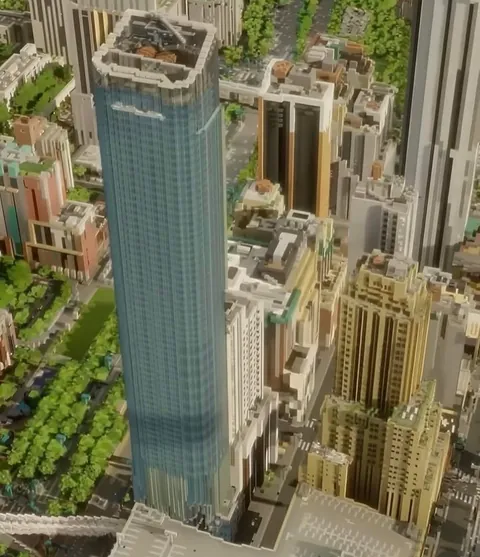 A team spent years building this full-scale, exact replica of New York in Minecraft.