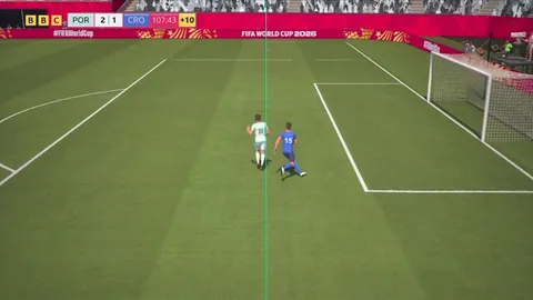 Alternate angles of Croatia's disallowed goal against Portugal