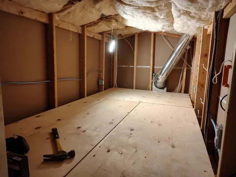 Adding a loft: finishing a secret fully-framed space I discovered in my new-build home.