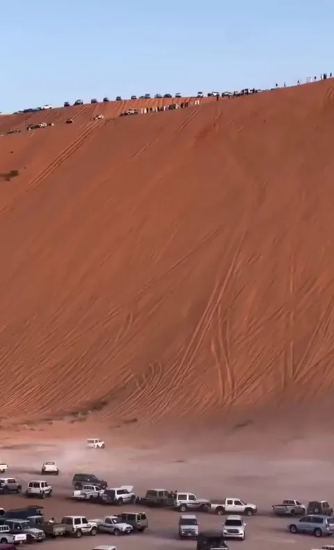 Climbing a steep hill