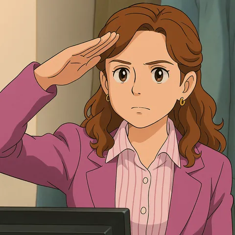 The Office in Studio Ghibli Style