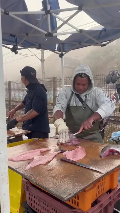 of a Fish Market Customer