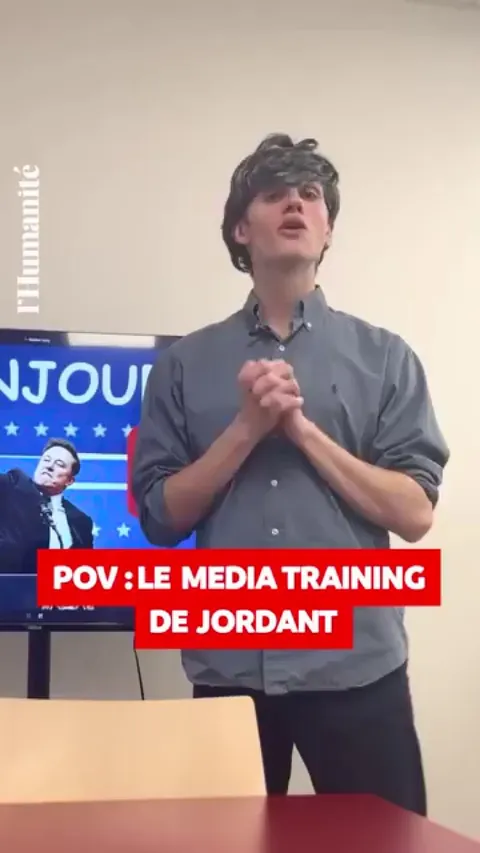 Journal L'Humanité - Le média training de Jordant Bordello - 04.12.25