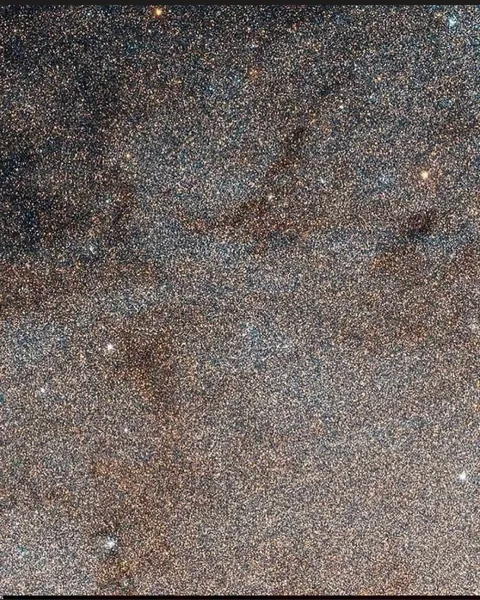 This is what a small part of the Andromeda galaxy looks like, what you are seeing is approximately 2.5 billion stars,
