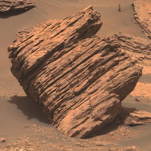 This is a rock on Mars. Amazing.