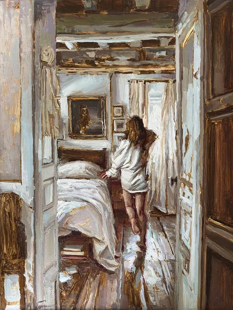 Morning Serenity, Mary Sauer, oil on panel, 2026