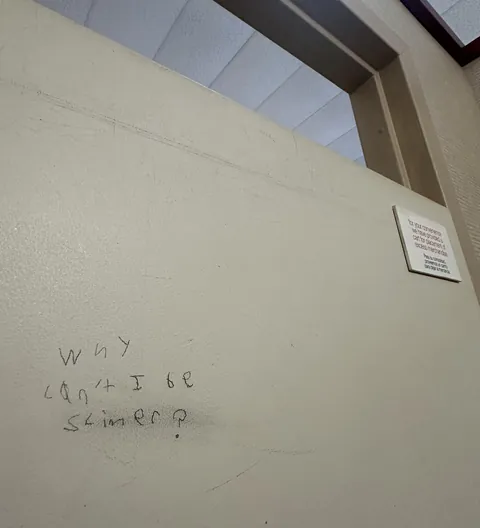 Saw this written inside a JCPenny dressing room. This broke my heart a little.