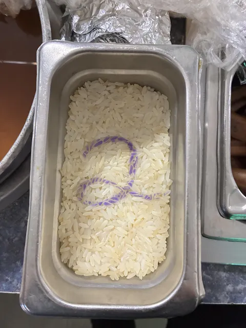 Marker bleeding through hot plastic wrap, resulting in this.