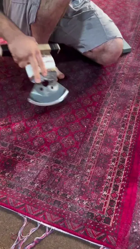 Shaving a rug to trim &amp; smoothen the fibers