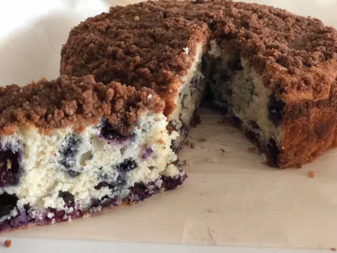 [Homemade] Blueberry Crumble Cake