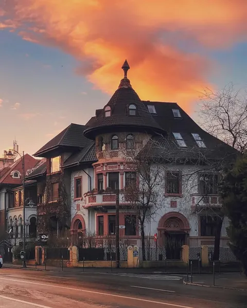 In one of the old house heighborhoods of Bucharest, Romania